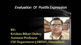 Evaluation of Postfix Expression using stack