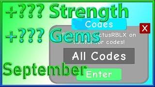 All Codes for Weight Lifting Simulator 3 | 2019 September