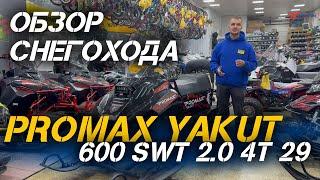 ОБЗОР снегохода PROMAX (ПРОМАКС) YAKUT 600 SWT 2.0 4T 29 от мотосалона X-MOTORS