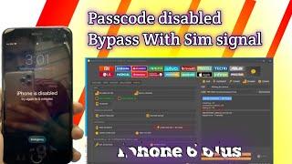 Iphone 6/6+ disabled passcode bypass done by unlock ToolWith Sim Unlock Tool Ramdisk passcode