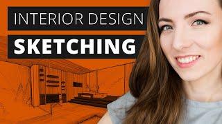 Interior Design Sketching - Complete Guide for Beginners and Pro's in 2021