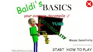 Baldi's Basics Your Average Decompile Night Mode