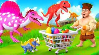 Laugh Out Loud Dino Feeding Fails: Caretaker's Funny Moments in the Dinosaur Zoo!