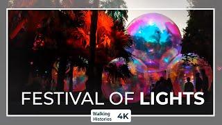 TSB Festival of Lights | Pukekura Park New Plymouth New Zealand Walking Tour 4K