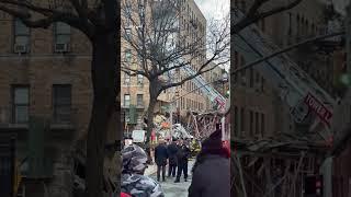 Partial building collapse in the Bronx, New York