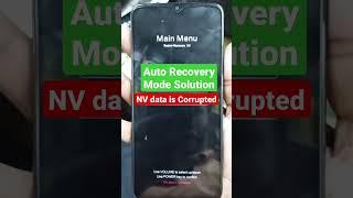 Redmi 9T Auto Recovery Mode Solution | NV data is coreupted Solution |#short