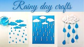 3 Easy Rainy day crafts and activities for kids | Rain cloud craft ideas  - Crafts with Toddler