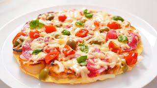 PIZZA without dough in a frying pan! The perfect recipe for a quick meal!