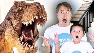 Dinosaur Scavenger hunt in the House! | Educational dinosaur videos for kids