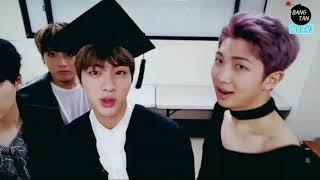 BTS Jin Graduation Day Vlive (ENG SUB/INDO)