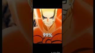 99% v/s 1% of Naruto as a devil