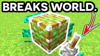 Minecrafts Strangest EXPLOIT - Block Transmutation...