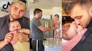 Cute Babies Staying At Home With Dad #15 #shorts  Tiktok Compilation