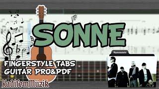 Rammstein-Sonne Easy Fingerstyle Guitar Tutorial Tabs