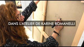 Dans l'atelier de l'artiste parisienne Karine Romanelli