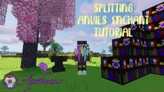 Splitting Anvils Enchant Tutorial! | Apotheosis Mod Minecraft | Glitterati Gaming