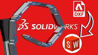 Convert a 2D DWG to SolidWorks 3D Model / Dxf İmport settings