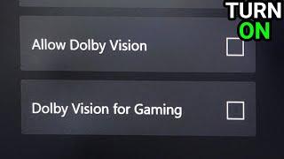 How To Turn ON or OFF Dolby Vision on Xbox Series S | Full Tutorial