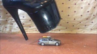 Giantess crush toy car bmw in boots #asmr