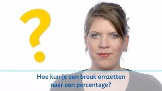 Hoe kun je een breuk omzetten naar een percentage?