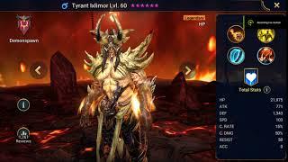 Raid Shadow Legends Hero Showcase Tyrant Ixlimor lv 60