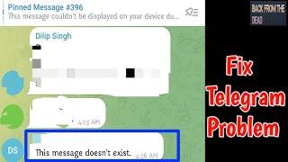 Fix Telegram Message doesn't exist Problem | Message doesn't exist Telegram