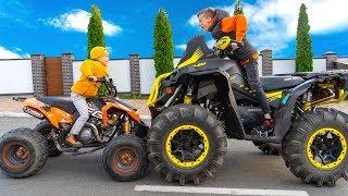 Кто круче ДРИФТИТ???Big ATV vs Little ATV???