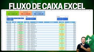 Como Fazer Planilha de Fluxo de Caixa Diário no Excel | Controle Financeiro Pessoal e Empresarial