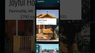 Real estate landing page - Mobile view