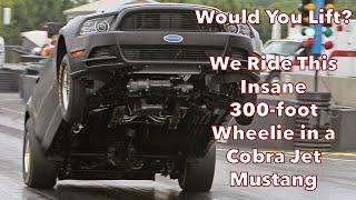 Cobra Jet Ford Mustang Giant 300-Foot Wheelie with REVan Evan