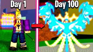 I Survived 100 Days As Marco the Phoenix In Blox Fruits!