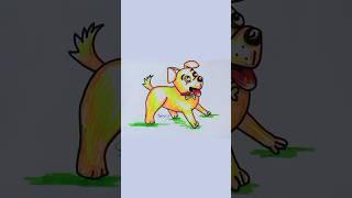 How to turn the word dog into a cartoon dog step by step #highlight #art #drawing #everyone #dog