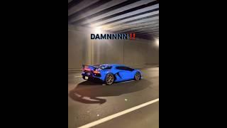 SVJ SOUNDS SO GOOD GOING THRU TUNNELS UNDERGROUND RACING #supercars #lamborghini #exhaust #trending