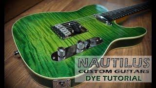 How to Green Burst Dye a guitar