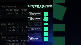 Transform and Transition property #css #transformation #html #shortsfeed #shorts #coding #trending