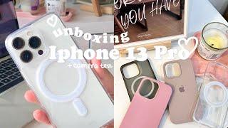 UNBOXING IPHONE 13 PRO silver 128 gbaccessories + camera test