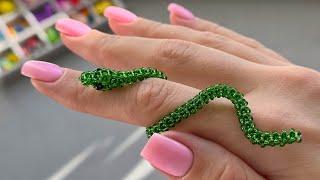 Beaded Snake Ring Tutorial– Symbol of 2025 in Detailed Steps 