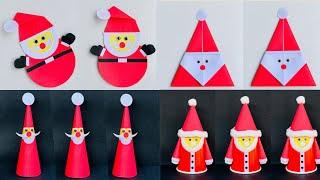 4 Awesome Santa Claus Craft | Christmas Craft | How To Make Santa Claus | Xmas Papa