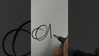 Letter N in calligraphy #calligraphy #shorts #cursivewriting #youtubeshorts