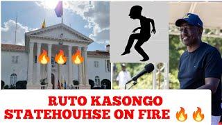 RUTO KASONGO STATEHOUHSE ON FIRE