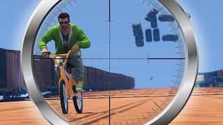 ЛАВИНА ИЗ МАШИН С ЕЗДУНАМИ НА BMX! (GTA 5 Смешные Моменты)