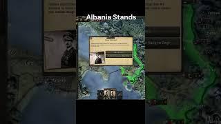 ALBANIA DEFIANT - Albania Stands Alone #hoi4 #gaming #war #ww2 #albania #army #history #shorts #fyp