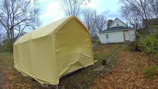 Review - Harbor Freight 10x17 Carport - High Winds Test