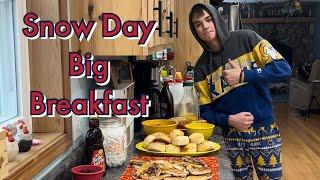 SNOW DAY BiG BREAKFAST BY NOAH & MOM 