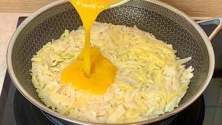 Just grate 2 Potatoes and add 2 Eggs! Just 2 ingredients! Quick breakfast