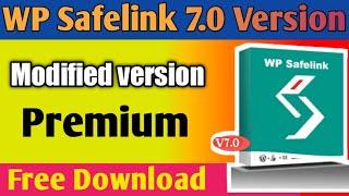 WP Safelink V7.0 Version || wordpress plugin wp safelink free || links convert earn money