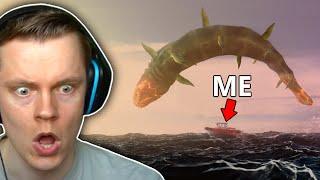 Hunting MASSIVE Sea Monsters with a Tiny Boat - What Lives Below