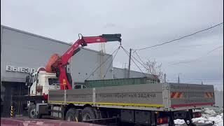 Бортовой FAW 6х4 с КМУ SunHunk K-238-4