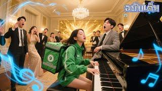 ไม่มีใครรับมือความท้าทายของ CEO ได้ จนสาวส่งอาหารจนๆ เผลอเล่นเปียโน ทำเอาทุกคนช็อก!รักมาแล้ว！