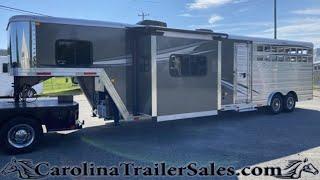 2023 Merhow 4 Horse Trailer Tour | Model: 8011 RKRS | Stock Combo, 11' LQ, Slide, Bar 